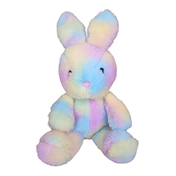 Easter Spark Create Imagine Bunny Rabbit Plush Pastel Bell Rattle Crinkle Pastel - Picture 1 of 8